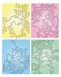 Multi-floor maze solution